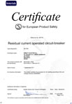 Certificado interruptor diferencial EPP