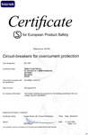 Certificado magnetotermico curva D